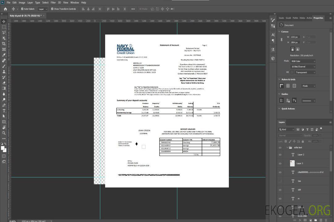 United States Navy Federal Credit Union excel pdf template